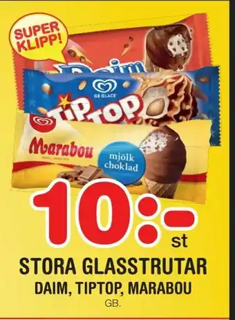 Stora glasstrutar