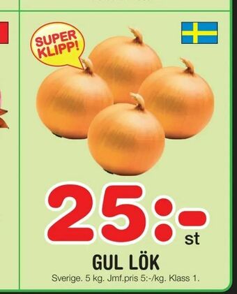Nya Pulsen Gul lök erbjuda
