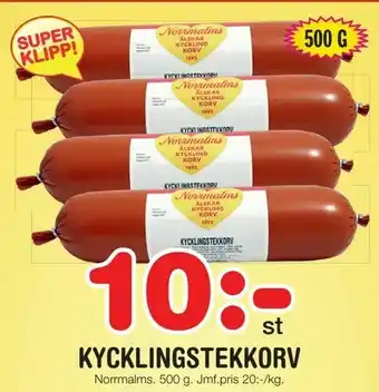 Nya Pulsen Kycklingstekkorv erbjuda