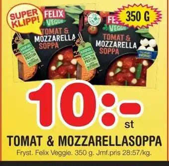 Nya Pulsen Tomat & mozzarellasoppa erbjuda