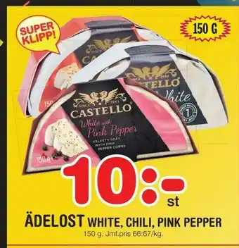 Nya Pulsen Ädelost white, chili, pink pepper erbjuda