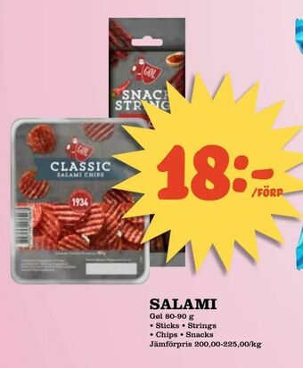 Nya Pulsen Salami erbjuda