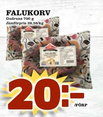 Nya Pulsen Falukorv erbjuda