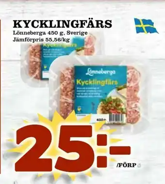 Nya Pulsen Kycklingfärs erbjuda