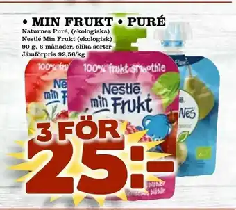 Nya Pulsen Min frukt • puré erbjuda
