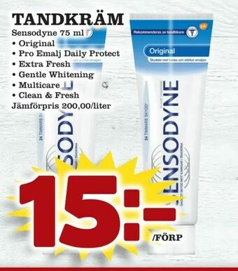 Nya Pulsen Tandkräm erbjuda