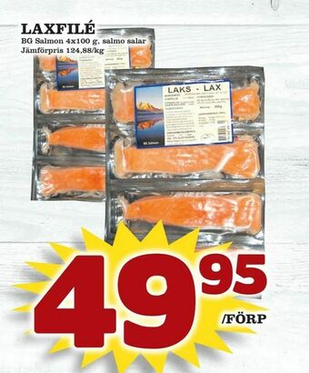 Supergrossen Laxfilé erbjuda