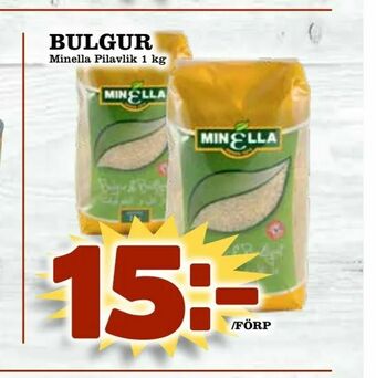 Supergrossen Bulgur erbjuda