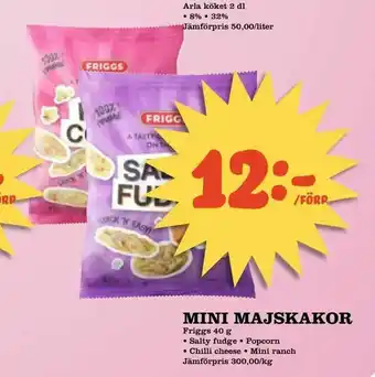 Supergrossen Mini majskakor erbjuda