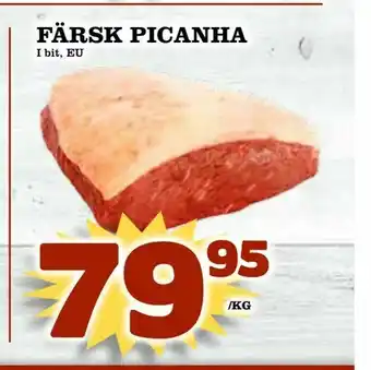 Supergrossen Färsk picanha erbjuda
