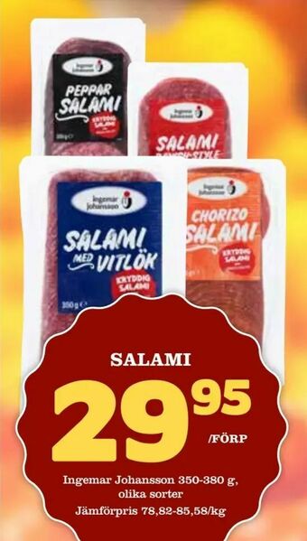Supergrossen Salami erbjuda