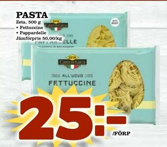 Supergrossen Pasta erbjuda