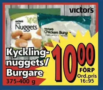 Supergrossen Kycklingnuggets/ Burgare erbjuda