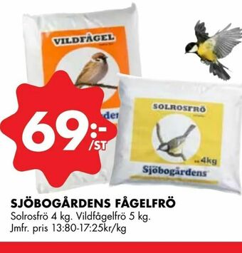 ÖoB Sjöbogårdens fågelfrö erbjuda