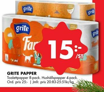 ÖoB Grite papper erbjuda