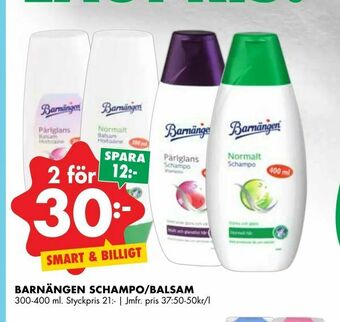 ÖoB Barnängen schampo/balsam erbjuda