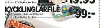 Kycklinglårfilé