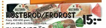 Rostbröd/frörost
