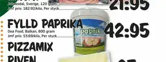 Bazaar Food market Fylld paprika erbjuda