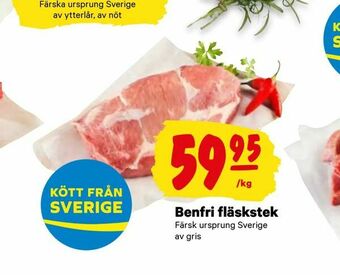 City Gross Benfri fläskstek erbjuda