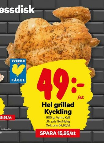 City Gross Hel grillad Kyckling erbjuda