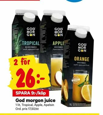 City Gross God morgon juice erbjuda