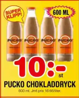 Nya Pulsen PUCKO chokladdryck erbjuda