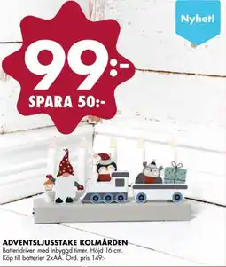 ÖoB Adventsljusstake kolmården erbjuda