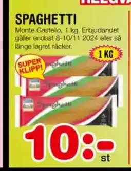 Nya Pulsen Spaghetti erbjuda