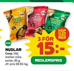 Coop NUDLAR erbjuda