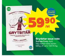 Stora Coop Grytbitar sous-vide erbjuda