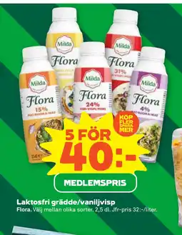 Stora Coop Laktosfri grädde/vaniljvisp erbjuda