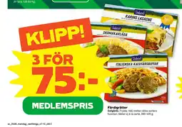 Stora Coop Färdigrätter erbjuda