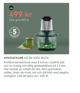 Electrolux Home Wilfa Minihackare erbjuda