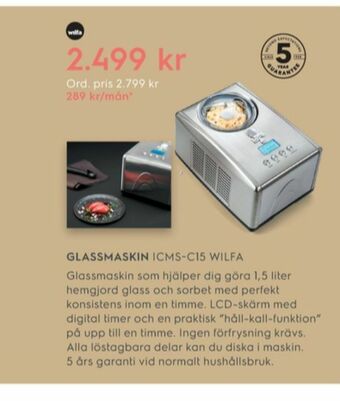 Wilfa Glassmaskin