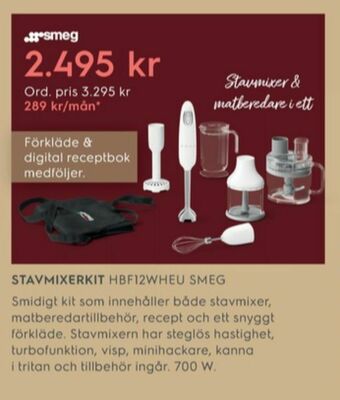 Electrolux Home Smeg Stavmixer erbjuda