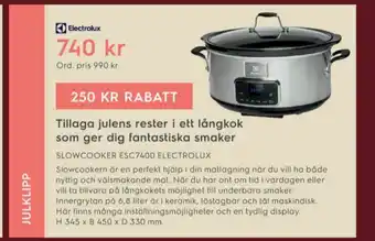 Electrolux Home Electrolux Slowcooker erbjuda