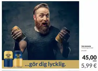 Tre Kronor Premium Lager Öl