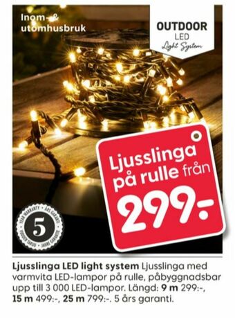 Rusta Ljusslingor erbjuda