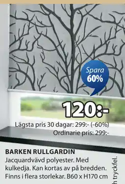 JYSK BARKEN RULLGARDIN erbjuda