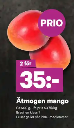 City Gross Ätmogen mango erbjuda