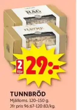 ICA Kvantum Tunnbröd erbjuda