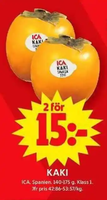 ICA Maxi Kaki erbjuda