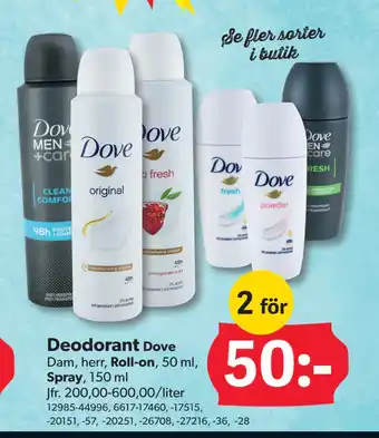 DollarStore Deodorant erbjuda