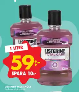 ÖoB LISTERINE MUNSKÖLJ erbjuda