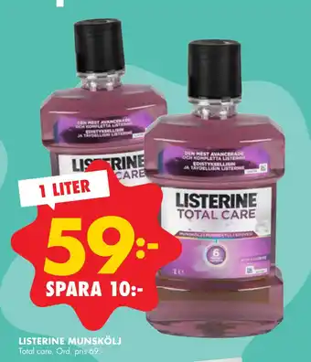 ÖoB LISTERINE MUNSKÖLJ erbjuda