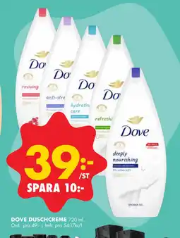 ÖoB DOVE DUSCHCREME erbjuda