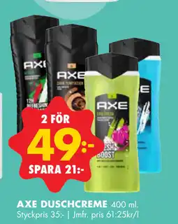 ÖoB AXE DUSCHCREME erbjuda
