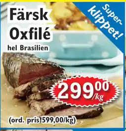 T-jarlen Färsk Oxfilé erbjuda