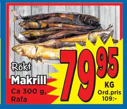 Supergrossen Makrill erbjuda